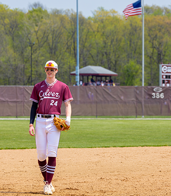 student baseball player